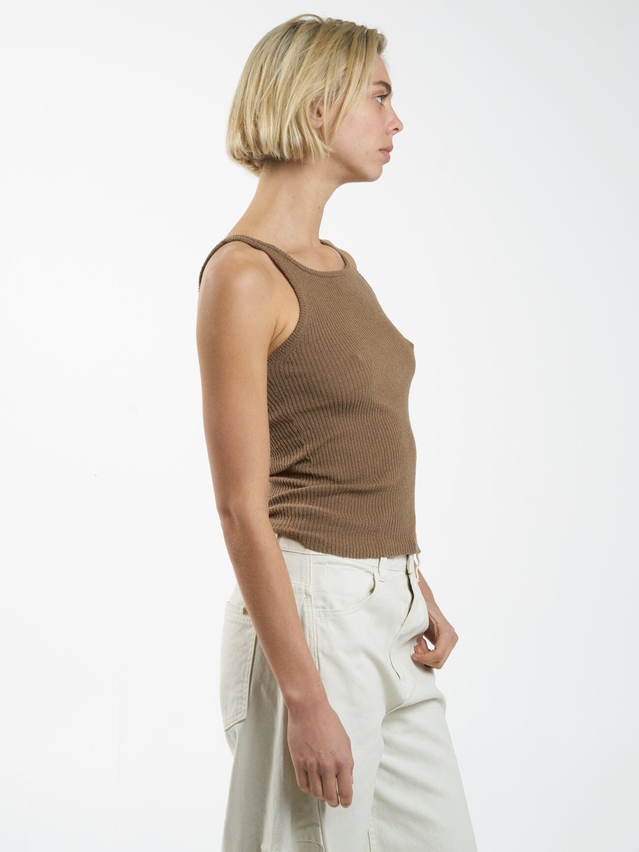 Langley Knit Tank - Mustard Gold - Image 4