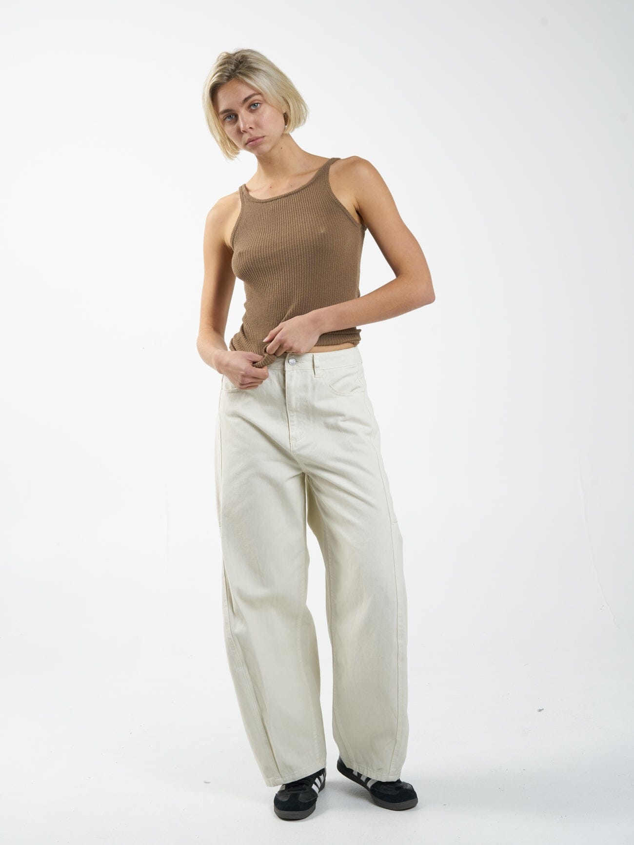 Langley Knit Tank - Mustard Gold - Image 6